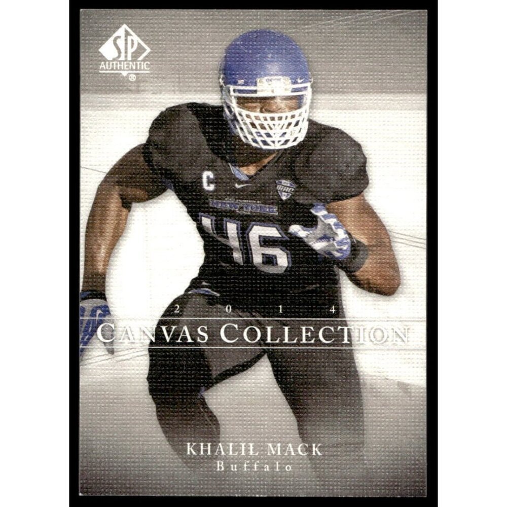 Khalil Mack 2014 SP Authentic Canvas #C-16 Buffalo Bulls Football Card Chargers